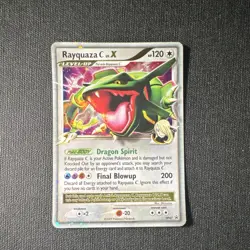 Pokemon Rayquaza C LV.X DP47 Diamond and Pearl Holo Promo HP/DM ( Altered Ink ) - Image 1