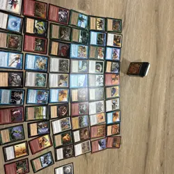 HUGE MTG Vintage Lot 61 Cards With Empty Mirage Card Box - Image 1