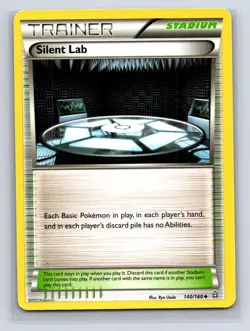 Silent Lab 140/160 Uncommon Primal Clash Pokemon Lightly Played - Image 1