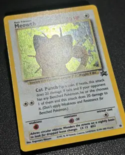 Pokemon - Meowth Holo - Light Play LP - 1999 WotC Black Star Promo 10 - Image 2