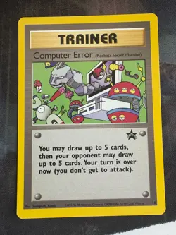 Computer Error Promo 16 WOTC Black Star Pokemon Card LP - Image 1