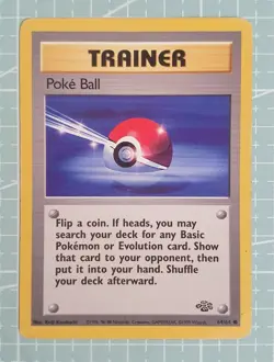 Poke Ball 64/64 Common: Jungle Pokemon Trading Card Game TCG Poke Ball - Image 1
