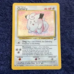 Pokemon TCG Clefairy Base Set 2 6/130 Holo Unlimited Holo Rare NM - Image 1