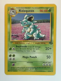1999 Pokemon Jungle Nidoqueen 23/64 Non Holo Unlimited LP Vintage WOTC - Image 1