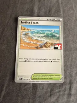 Pokemon Surfing Beach 129/132 Prize Pack Series 8 Non-Holo Pack Fresh - NM - Image 1