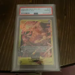 Bandai One Piece CCG 2024 Portgas D Ace OP07-119 Secret Rare Foil PSA 10 - Image 1