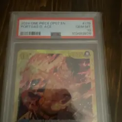 Bandai One Piece CCG 2024 Portgas D Ace OP07-119 Secret Rare Foil PSA 10 - Image 4