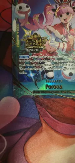 Perona (Japanese Version 3rd Anniversary Set) (OP12-034) - One Piece (ENGLISH) - Image 3