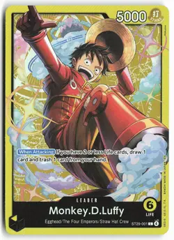 Monkey.D.Luffy ST29-001 Foil Starter Deck 29: Egghead One Piece Card - Image 2