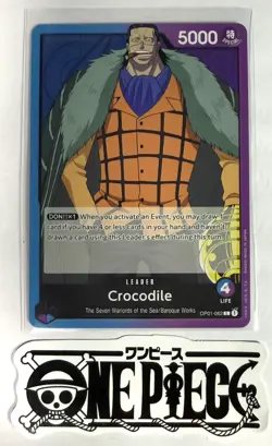 One Piece OP01-062 L Crocodile - Leader - English - TCG - NM/M - Image 1
