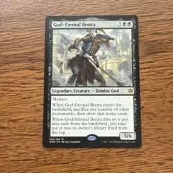 MTG Foil War of the Spark WAR God-Eternal Bontu MINT - Image 1