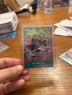 One Piece OP15 Roronoa Zoro OP13-037 TR Foil - (Treasure Rare) English Mint - Image 1