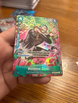 One Piece OP15 Roronoa Zoro OP13-037 TR Foil - (Treasure Rare) English Mint - Image 4