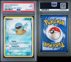 2004 POKEMON EX FIRE RED & LEAF GREEN #83 SQUIRTLE FIRE RED & LEAF GREEN PSA 9 - Image 3
