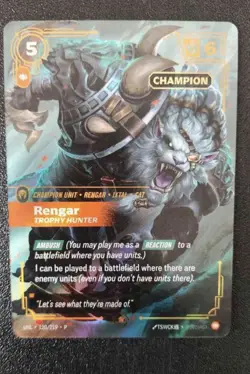 Riftbound TCG Rengar Trophy Hunter Epic Unleashed UNL 120/219 NM - Image 5