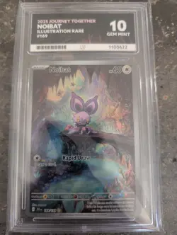 Noibat 169/159 Ace Graded 10 Holo IR Journey Together Pokemon TCG Gem Mint 💎 - Image 1