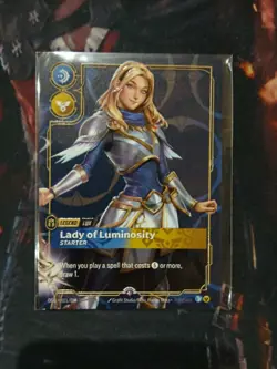 Riftbound - Lux, Lady of Luminosity - Plated Metal Prizewall Card - Image 1