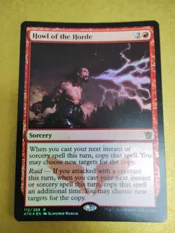1 X MTG Magic The Gathering Khans of Tarkir Howl of the Horde Foil Rare Exc Cond - Image 1