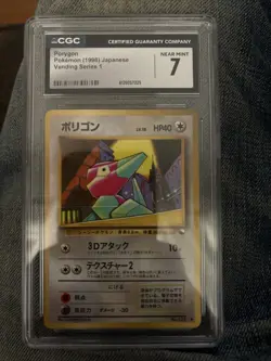 Pokemon TCG Porygon 1998 Japanese Vending Series 1 CGC 7 NM Pocketmonsters #137 - Image 1