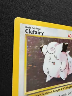 Clefairy 5/102 1999 Base Set Holo Rare Vintage WOTC Pokemon TCG Cards - Image 2