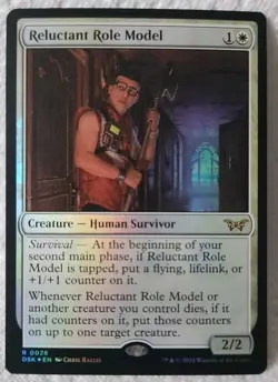 Reluctant Role Model R0026 Rare Foil Duskmourn House of Horror MTG NM - Image 1