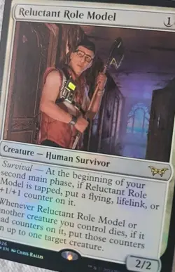 Reluctant Role Model R0026 Rare Foil Duskmourn House of Horror MTG NM - Image 2