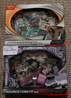 3 x Pokemon TCG Boxes - Mabosstiff EX Box & Houndstone EX Box - Brand New Sealed - Image 1