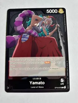 Yamato OP16-079 Leader, The Time of Battle, ONE PIECE Card Game, Foil, NM, Eng. - Image 1
