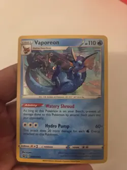 Vaporeon SWSH072 SWSH: Sword & Shield Promo Cards Holo - Image 1