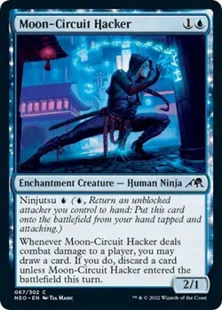 Moon-Circuit Hacker -Foil Near Mint MTG Kamigawa: Neon Dynasty - Image 1