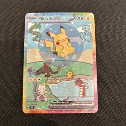Pokemon Bubble Pikachu Special Doujin Art Starry Holo Card - Image 1