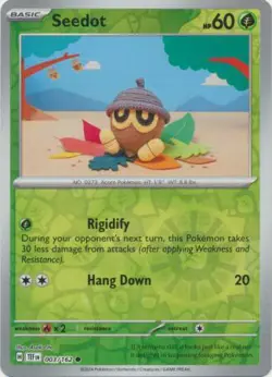Seedot 3/162 Reverse Holo | Temporal Forces | Pokemon Card - Image 1