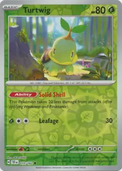 Turtwig 10/162 Reverse Holo | Temporal Forces | Pokemon Card - Image 1