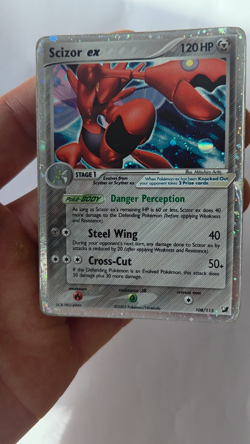 108/115 Scizor ex Holo Pokemon Card - EX Unseen Forces - Image 2