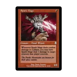 WOTC MtG Odyssey Spark Mage (U) EX - Image 1