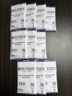 One Piece TCG Store Tournament Kit 2025 Vol 1 & 2025 Vol 4 - 10 Mixed Kits - Image 1