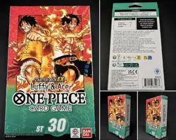 🔥 One Piece ST-30 Luffy & Ace Starter Deck EX English Factory Sealed God Deck🔥 - Image 1