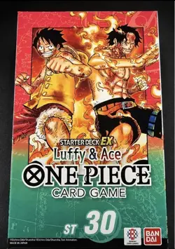 🔥 One Piece ST-30 Luffy & Ace Starter Deck EX English Factory Sealed God Deck🔥 - Image 2