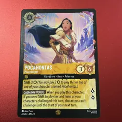 Disney Lorcana Winterspell #22/204 Pocahontas - Peacekeeper | Legendary NM - Image 1