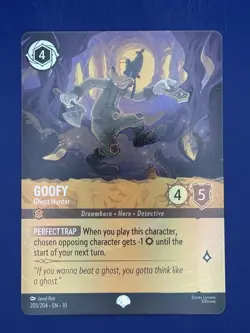 Disney Lorcana Goofy Ghost Hunter Whispers In The Well 205/204 - Image 2