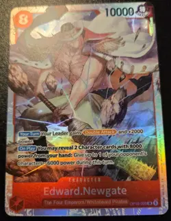 Edward.Newgate OP16-003 Foil Super Rare The Time Of Battle One Piece Card Game - Image 1