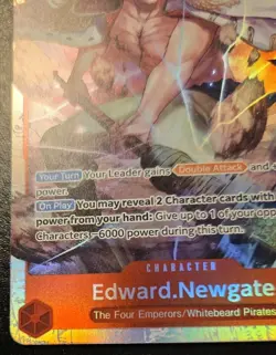 Edward.Newgate OP16-003 Foil Super Rare The Time Of Battle One Piece Card Game - Image 4