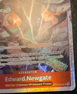 Edward.Newgate OP16-003 Foil Super Rare The Time Of Battle One Piece Card Game - Image 5