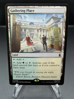 MTG Marvel Super Heroes Gathering Place #266 Rare Non-Foil Land MSH NM - Image 1