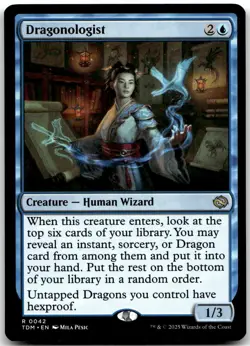 MTG Dragonologist Tarkir: Dragonstorm TDM #42 rare NM $SALE$! - Image 1