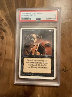 MTG Magic the Gathering Rare Sorcery Demonic Tutor Revised Edition - Image 1