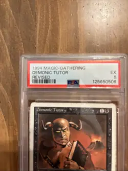 MTG Magic the Gathering Rare Sorcery Demonic Tutor Revised Edition - Image 3
