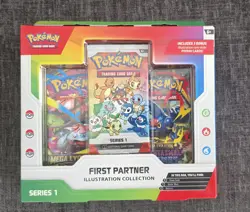 Pokemon TCG First Partner Illustration Collection Series 1 Promo Box - Image 1