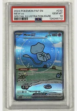 Pokemon TCG - Mew EX 232/091 - Paldean Fates Bubble Mew - SIR - PSA 10 GEM MINT - Image 1