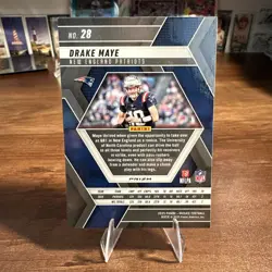 2025 Panini Mosaic - Drake Maye #28 Reactive Purple Mosaic Prizm - Image 2
